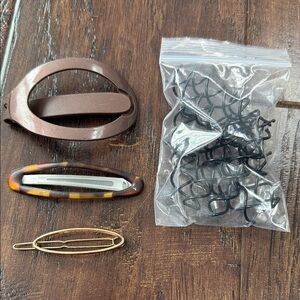 Hair barrette and spin pin bundle